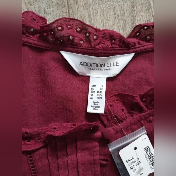 NWT Additionelle 3/4 Sleeve Length Sheer Top. - Picture 2 of 4